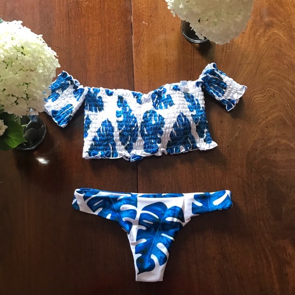 Floral Strapless Bikini - Picture 6 of 8